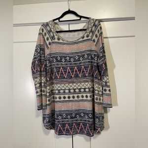 Patterned Women's Top - Multicolor